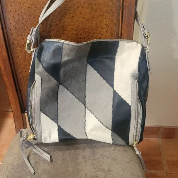Steve Madden Black White and Gray large purse - Picture 3 of 12